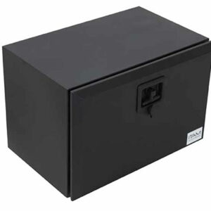 Tool Box in Galvanized Steel – Black Poweder Coated with Stainless Steel Lock